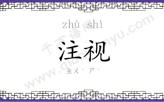 注视