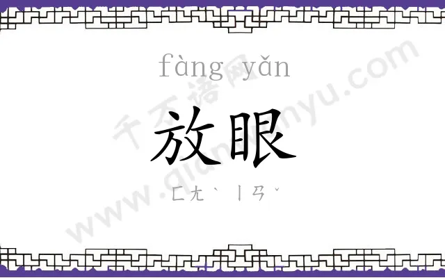放眼