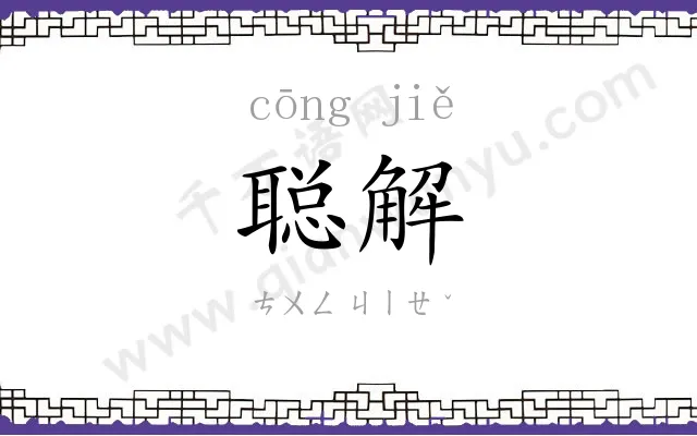 聪解