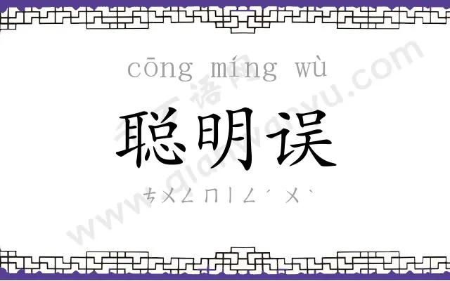 聪明误