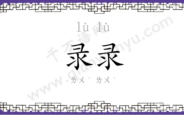录录