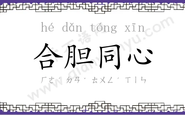 合胆同心