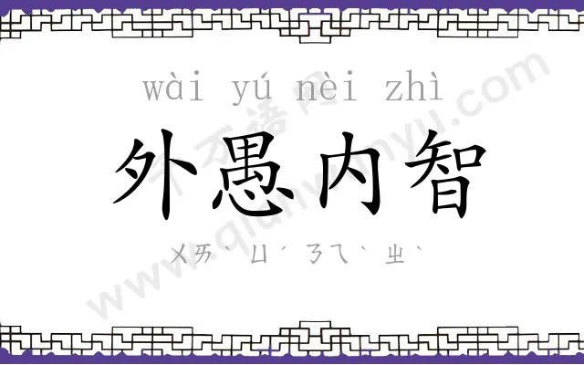 外愚内智