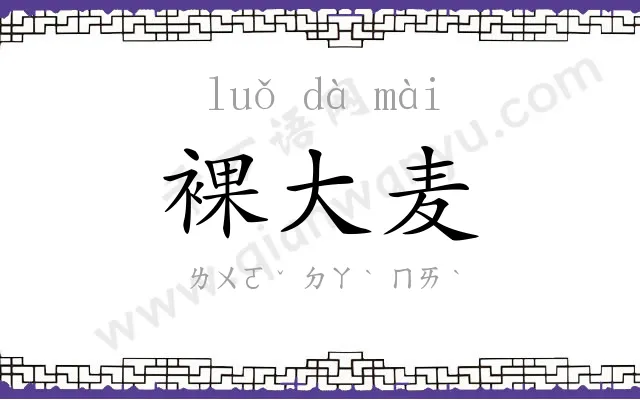 裸大麦