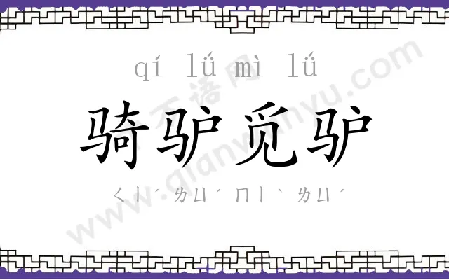 骑驴觅驴
