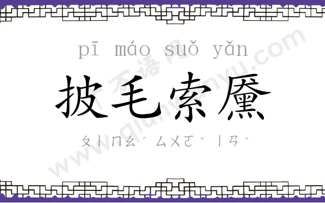 披毛索黡