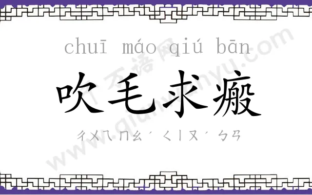 吹毛求瘢