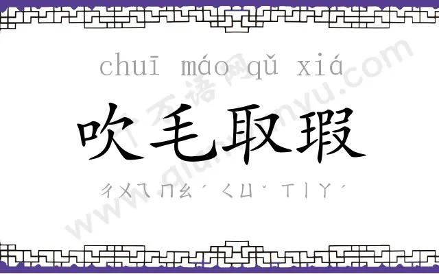 吹毛取瑕