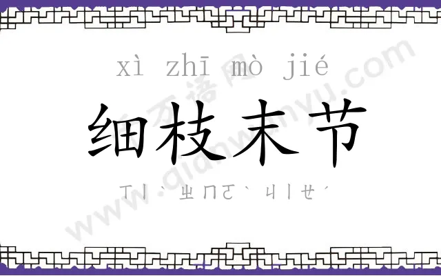 细枝末节