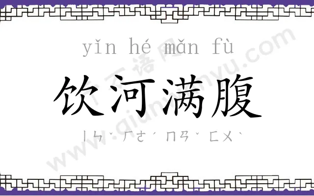 饮河满腹