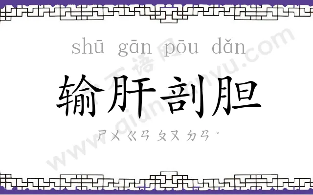 输肝剖胆