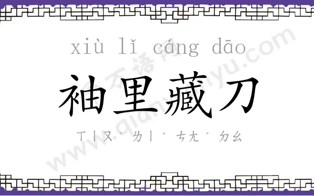 袖里藏刀