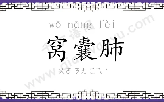窝囊肺