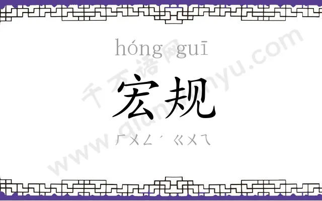 宏规