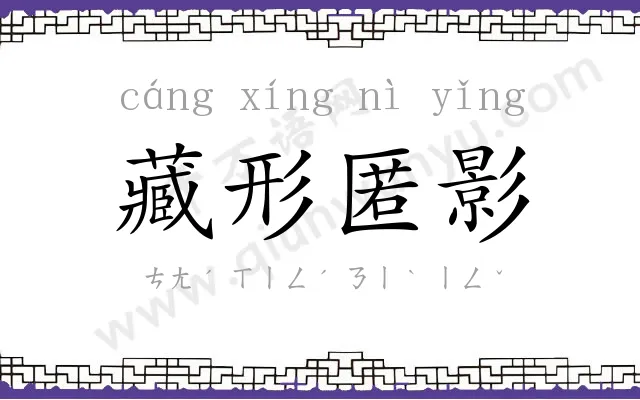 藏形匿影