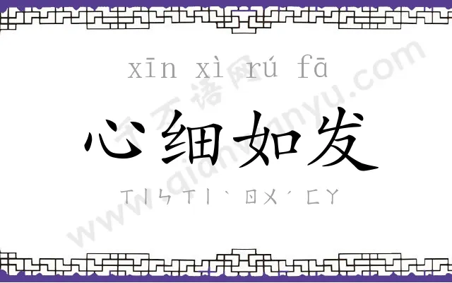 心细如发