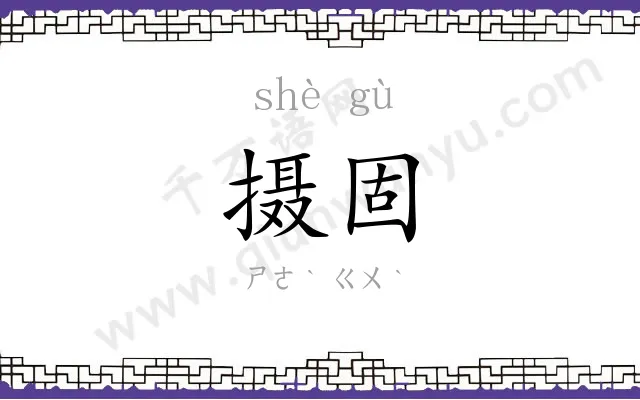摄固