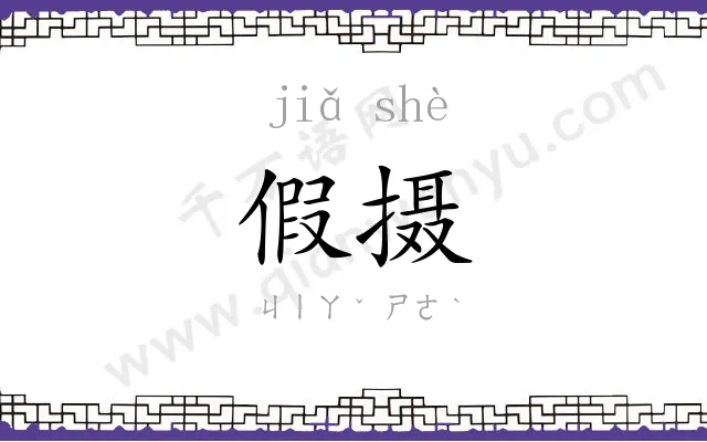 假摄