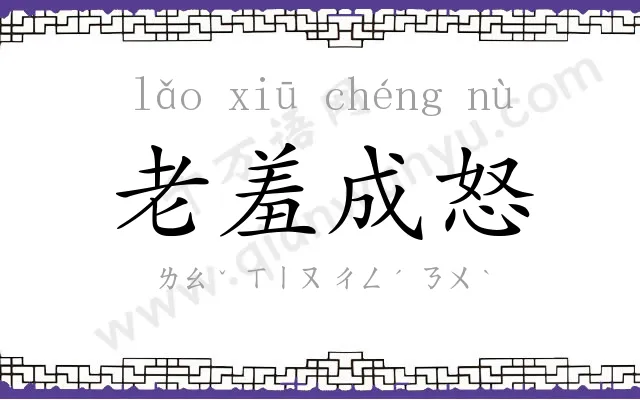 老羞成怒