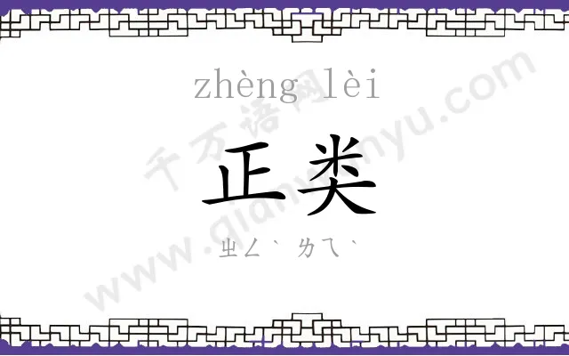 正类