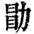 勖(清·印刷字体·康熙字典)