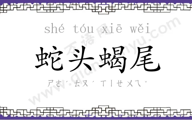 蛇头蝎尾