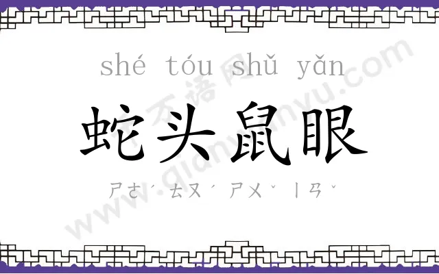 蛇头鼠眼