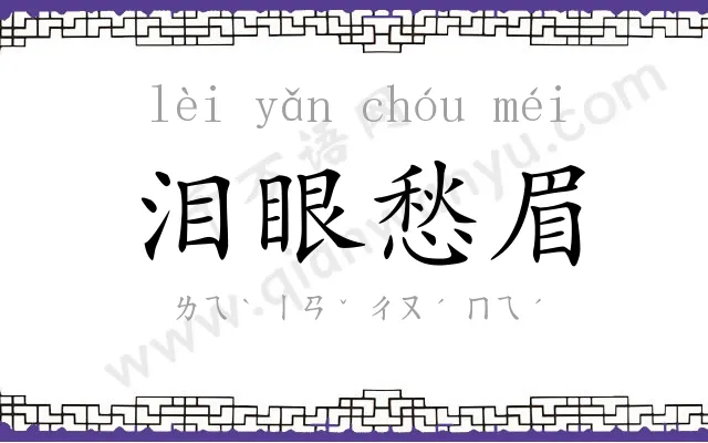 泪眼愁眉