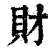 財(清·印刷字体·康熙字典)