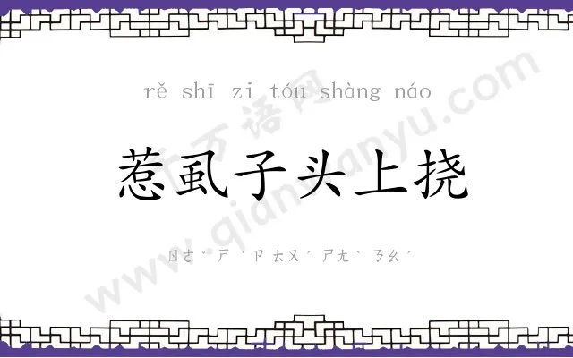 惹虱子头上挠