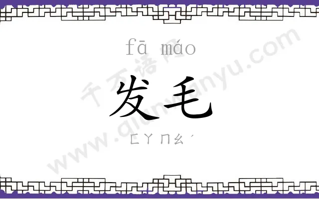 发毛