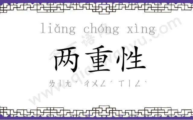 两重性