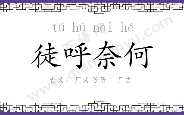 徒呼奈何