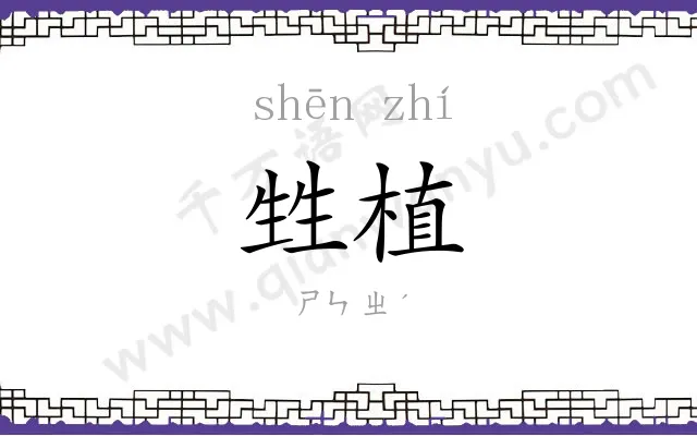 甡植