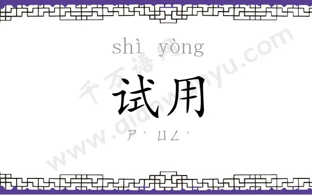 试用