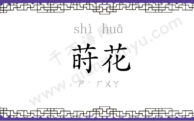 莳花