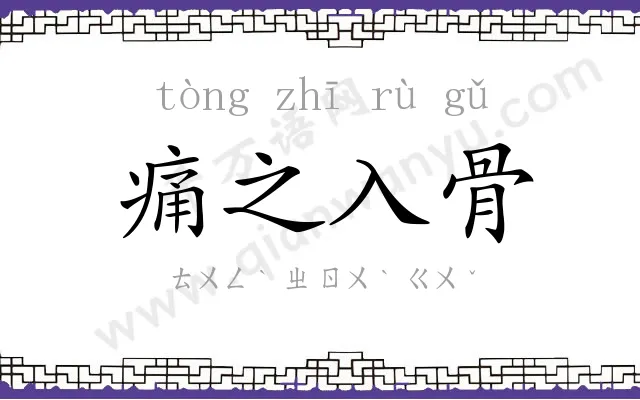 痛之入骨