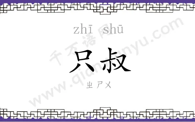 只叔