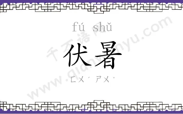 伏暑