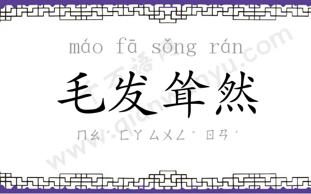 毛发耸然