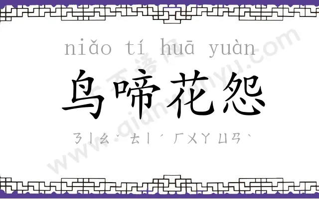 鸟啼花怨