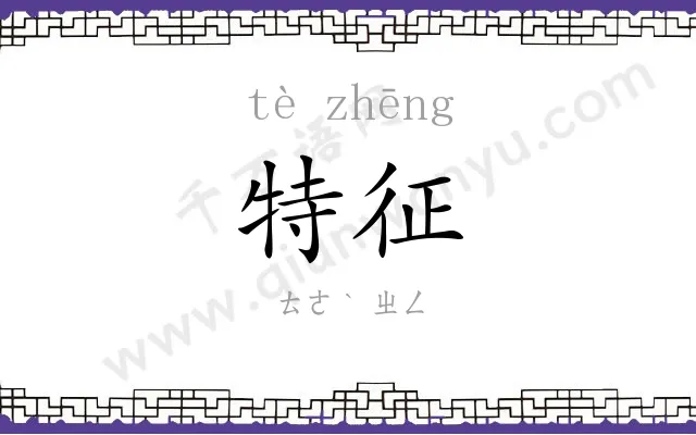 特征