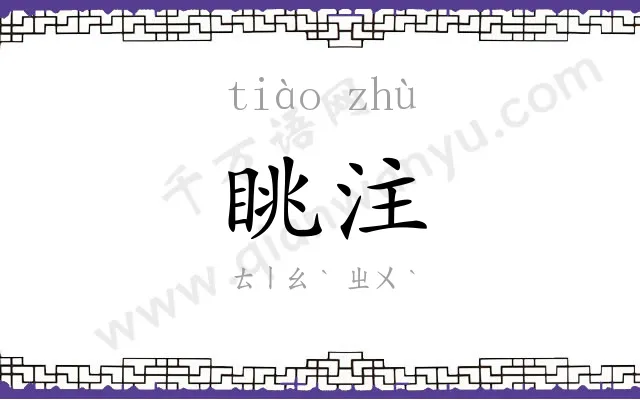 眺注