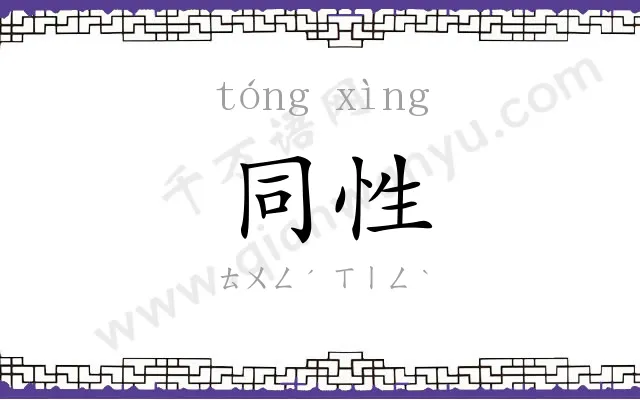 同性
