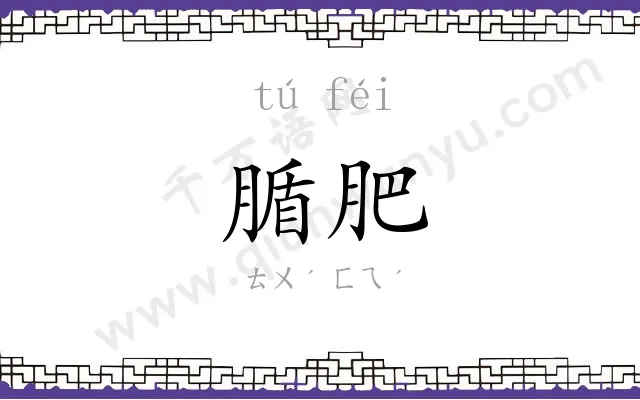 腯肥