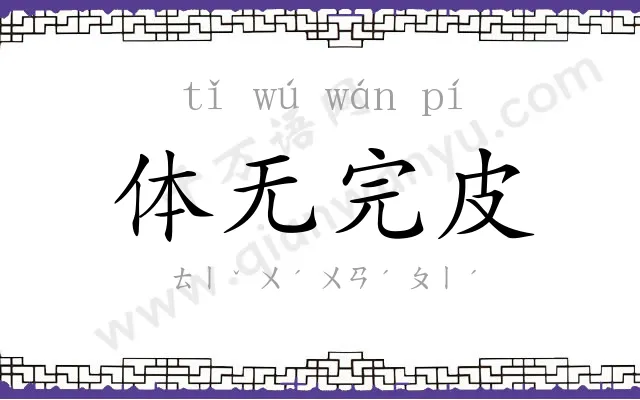 体无完皮