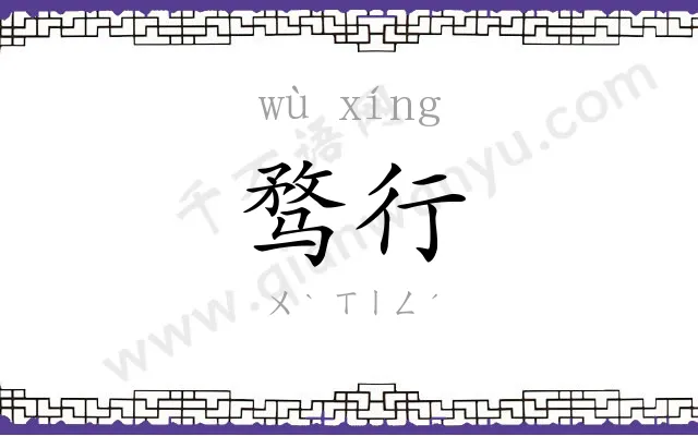 骛行