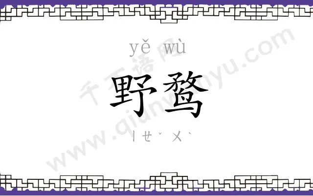 野鹜