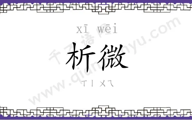 析微