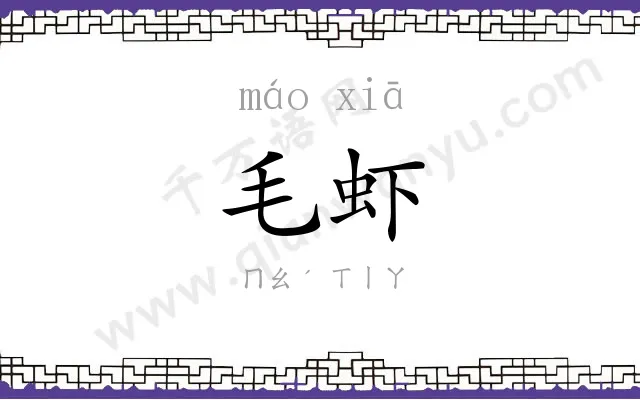 毛虾